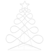 VidaXL Kerstboomvormige lamp met 144 LED Multikleur 80 x 56 cm PVC