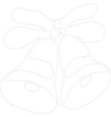 VidaXL Kerstbel met 144 LED Multikleur 56 x 46 cm PVC