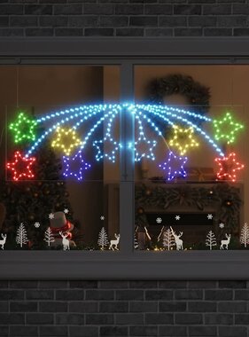 VidaXL Kerstster met 432 LED Multikleur 180 x 57 cm PVC