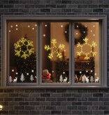 VidaXL Kerstsneeuwvlok met 252 LED Warmwit 45 x 38 cm PVC