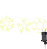 VidaXL Kerstsneeuwvlok met 252 LED Warmwit 45 x 38 cm PVC