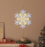 VidaXL Kerstsneeuwvlok met 180 LED Warmwit 56 x 49 x 0.7 cm PVC