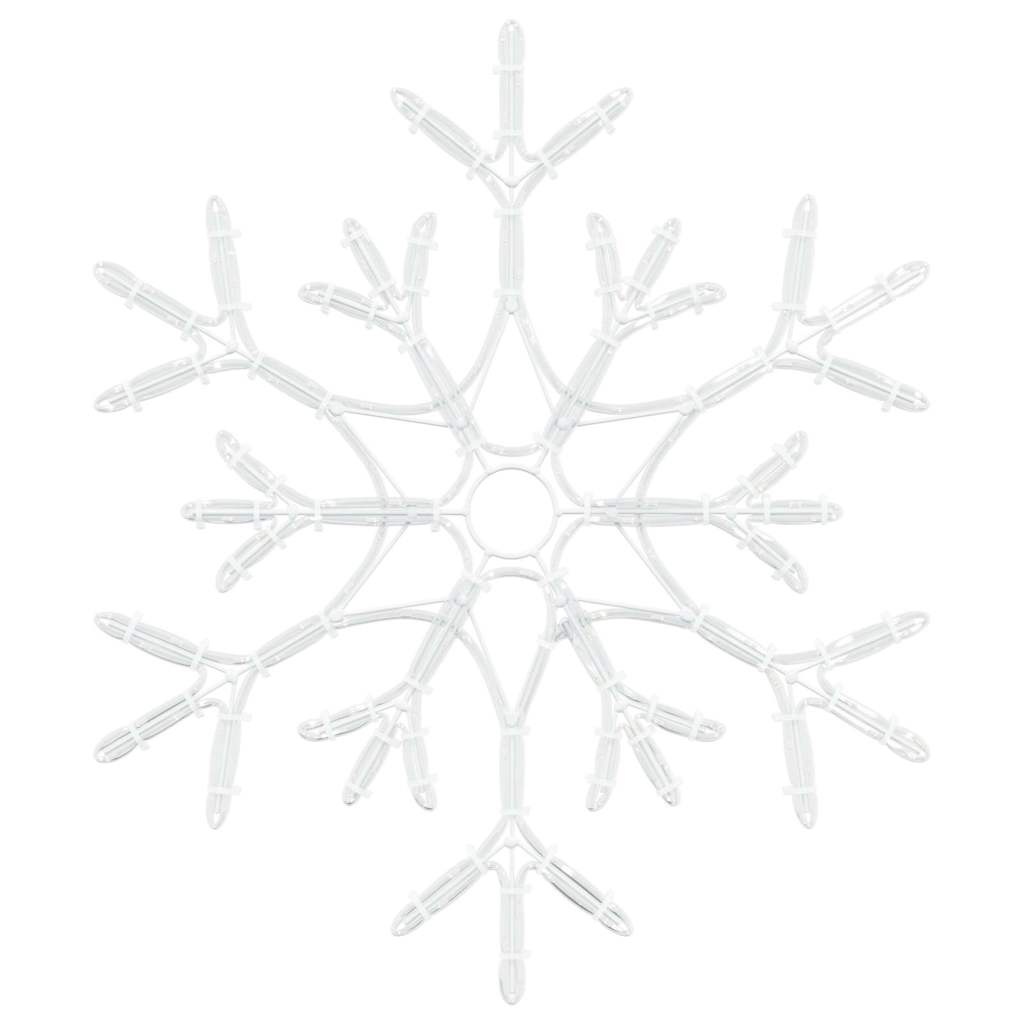 VidaXL Kerstsneeuwvlok met 180 LED Warmwit 56 x 49 x 0.7 cm PVC