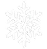 VidaXL Kerstsneeuwvlok met 156 LED Blauw 55,5 x 55,5 x 0,75cm PVC