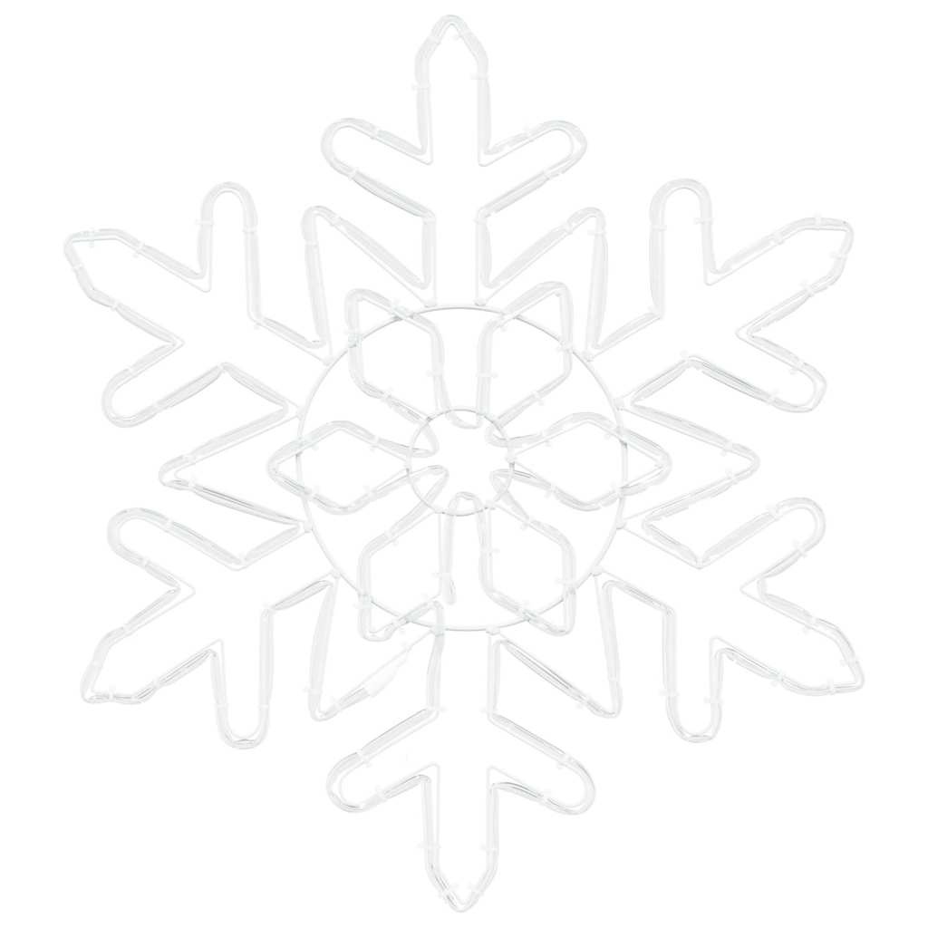 VidaXL Kerstsneeuwvlok met 156 LED Blauw 55,5 x 55,5 x 0,75cm PVC