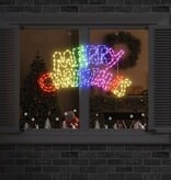 VidaXL Kerstbord met 240 LED Multikleur 100 x 50 cm PVC