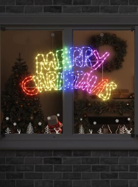VidaXL Kerstbord met 240 LED Multikleur 100 x 50 cm PVC