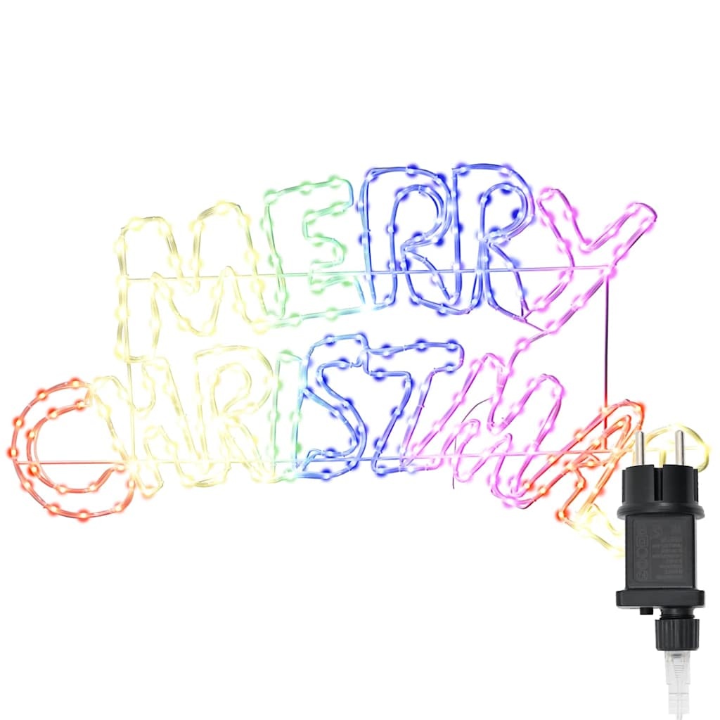 VidaXL Kerstbord met 240 LED Multikleur 100 x 50 cm PVC