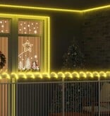 VidaXL Touwenlicht met 1200 LED Warmwit 50 m PVC