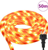 VidaXL Touwenlicht met 1200 LED Warmwit 50 m PVC