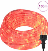 VidaXL Touwenlicht met 2400 LED Rood 100 m PVC