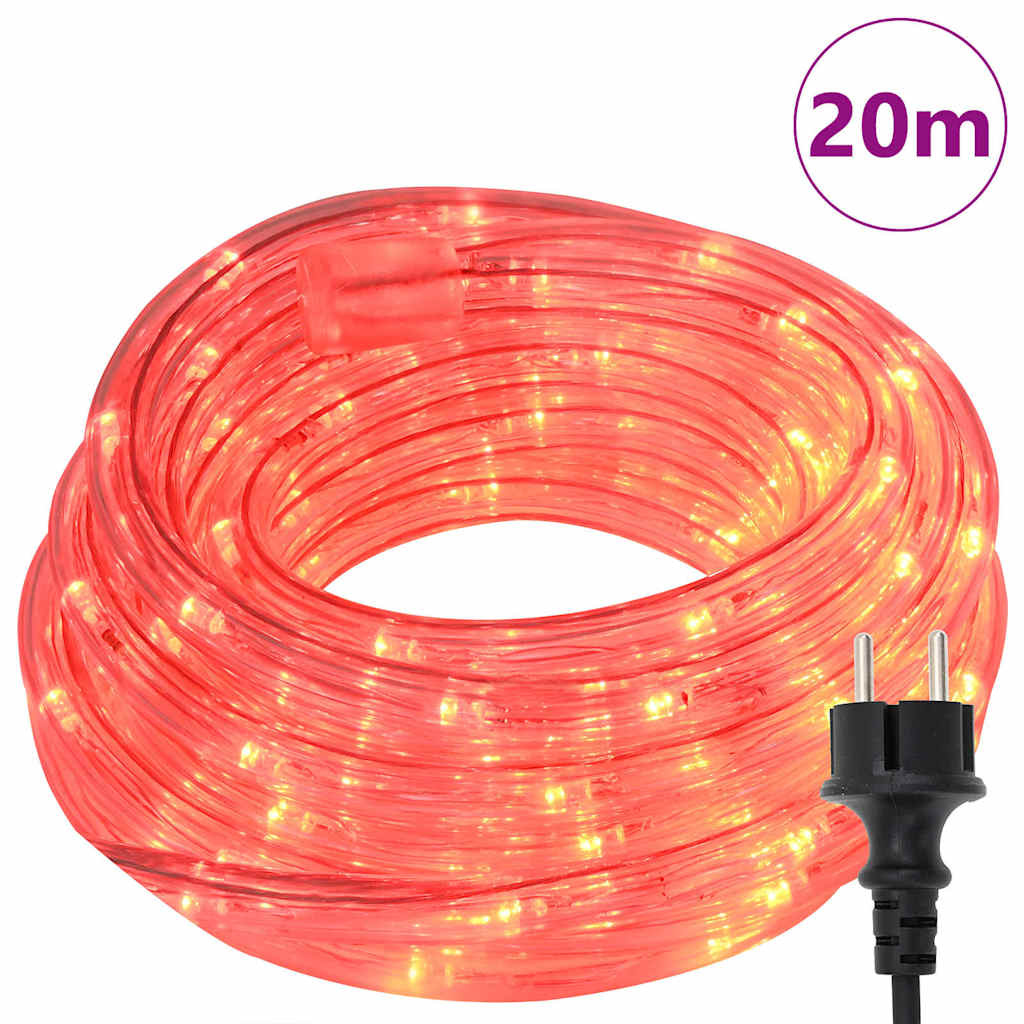 VidaXL Touwenlicht met 480 LED Rood 20 m PVC