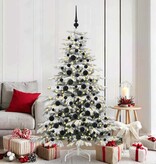 VidaXL Kerstbal Set met 300 LED 120 pcs Zwart Kunststof