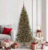 VidaXL Kerstbal Set met 300 LED 120 pcs Rood Kunststof