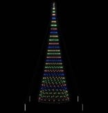 VidaXL LED Kerstboom met 550 LED Multikleur 160 x 160 x 500 cm Metaal