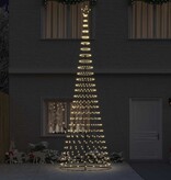 VidaXL LED Kerstboom met 550 LED Warmwit 160 x 160 x 500 cm Metaal