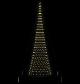 VidaXL LED Kerstboom met 550 LED Warmwit 160 x 160 x 500 cm Metaal