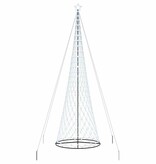 VidaXL LED Kerstboom met 450 LED Koudwit 138.5 x 138.5 x 399 cm Metaal