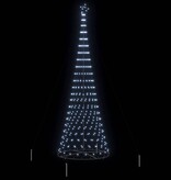 VidaXL LED Kerstboom met 450 LED Koudwit 138.5 x 138.5 x 399 cm Metaal