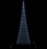 VidaXL LED Kerstboom met 450 LED Koudwit 138.5 x 138.5 x 399 cm Metaal