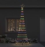 VidaXL LED Kerstboom Multikleur 100.5 x 100.5 x 302.5 cm Metaal