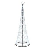 VidaXL LED Kerstboom Koudwit 100.5 x 100.5 x 302.5 cm Metaal