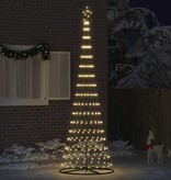 VidaXL LED Kerstboom Warmwit 100.5 x 100.5 x 302.5 cm Metaal