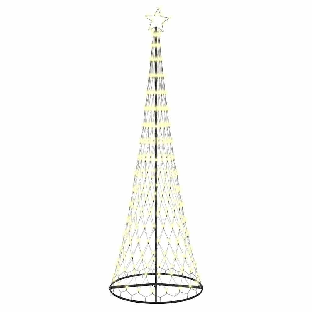 VidaXL LED Kerstboom Warmwit 100.5 x 100.5 x 302.5 cm Metaal