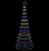 VidaXL LED Kerstboom met 230 LED Multikleur 71 x 71 x 184.5 cm Metaal