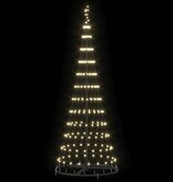 VidaXL LED Kerstboom met 230 LED Warmwit 71 x 71 x 184.5 cm Metaal