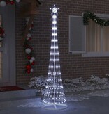 VidaXL LED Kerstboom met 290 LED Koudwit 70 x 70 x 250 cm Metaal