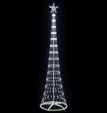 VidaXL LED Kerstboom met 290 LED Koudwit 70 x 70 x 250 cm Metaal