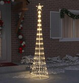 VidaXL LED Kerstboom met 290 LED Warmwit 70 x 70 x 250 cm Metaal