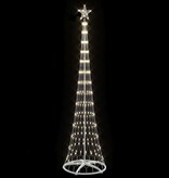 VidaXL LED Kerstboom met 290 LED Warmwit 70 x 70 x 250 cm Metaal