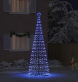 VidaXL LED Kerstboom met 800 LED met grondpennen Blauw 400 cm IJzer