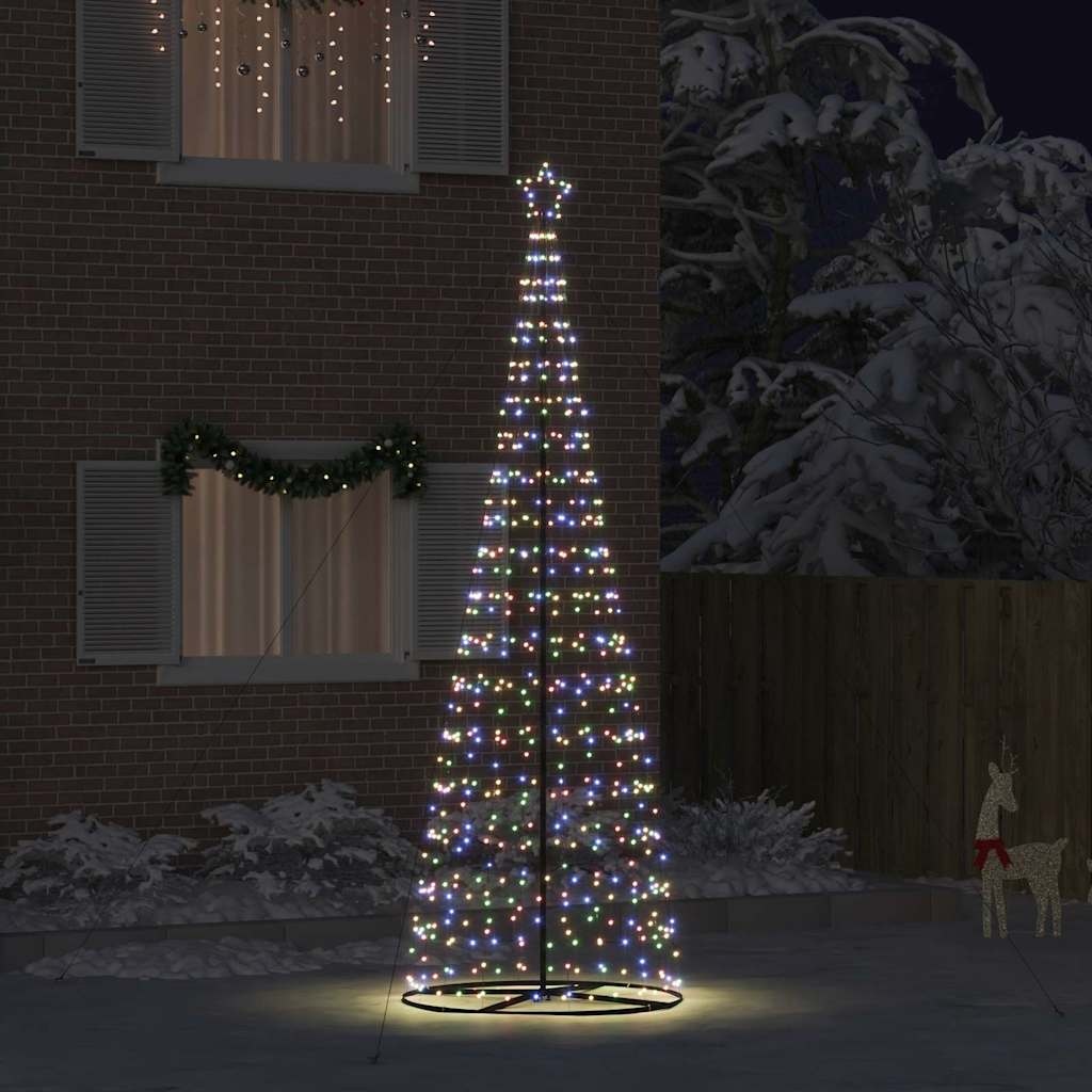 VidaXL LED Kerstboom met 800 LED met standaard Multikleur 400 cm IJzer