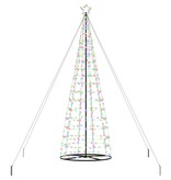 VidaXL LED Kerstboom met 800 LED met standaard Multikleur 400 cm IJzer