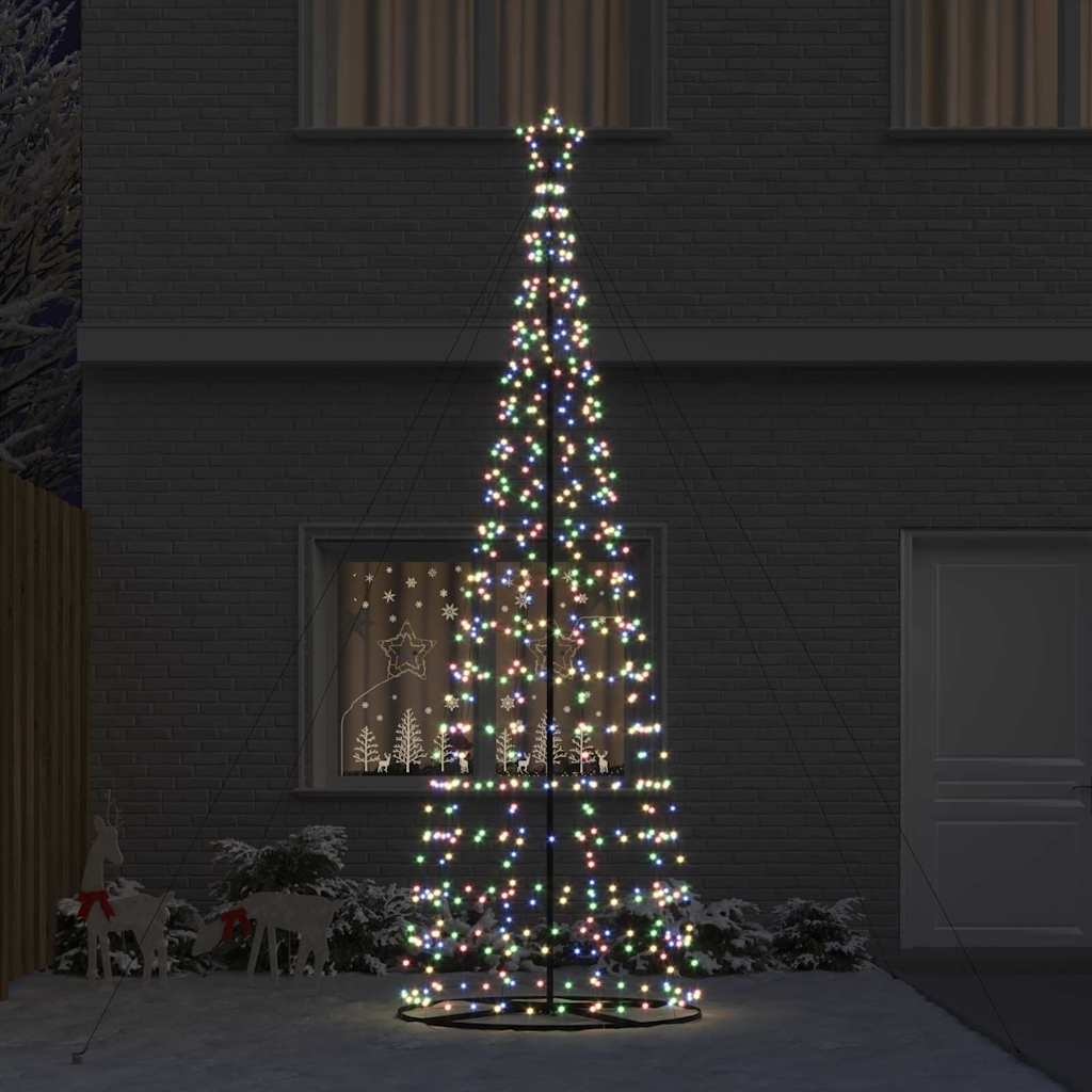 VidaXL LED Kerstboom met 800 LED met standaard Multikleur 400 cm IJzer