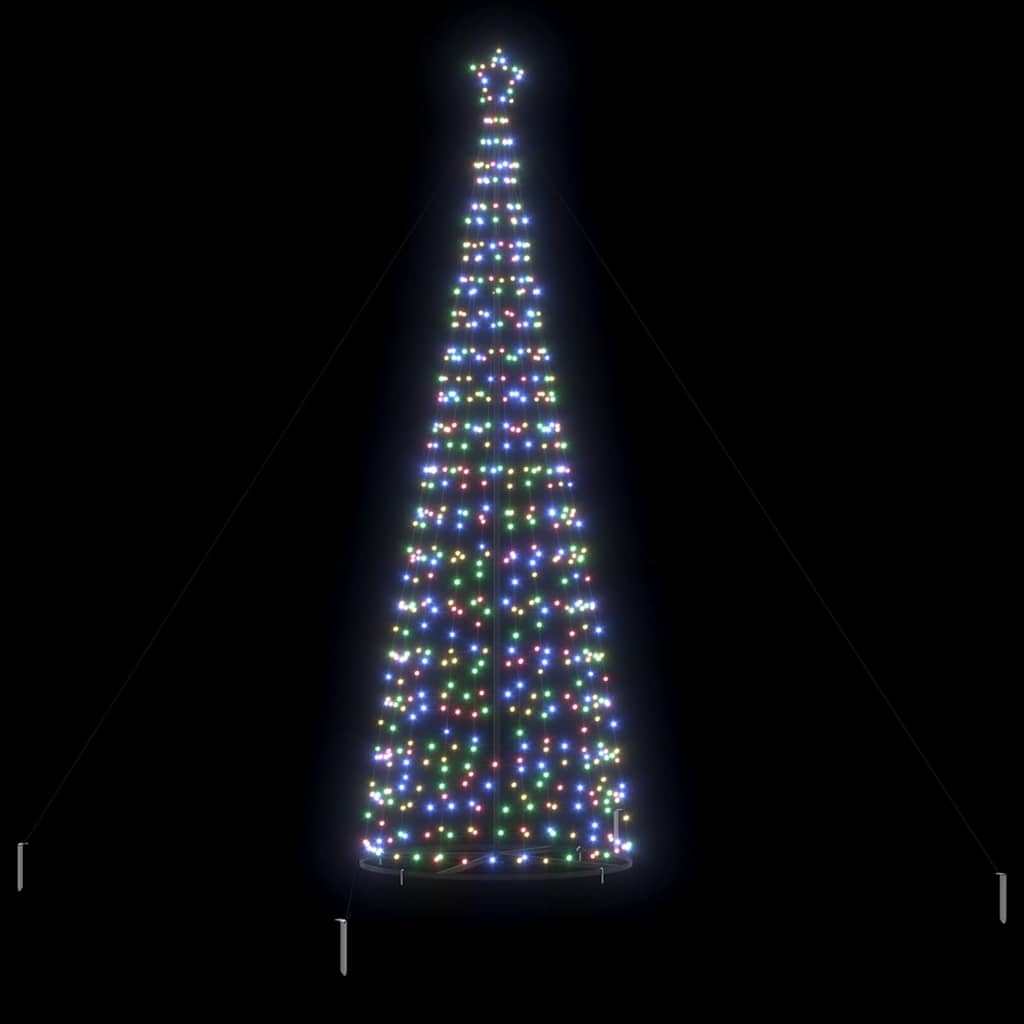 VidaXL LED Kerstboom met 800 LED met standaard Multikleur 400 cm IJzer