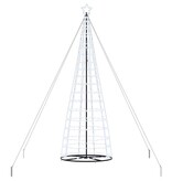 VidaXL LED Kerstboom met 800 LED met grondpennen Koudwit 400 cm IJzer