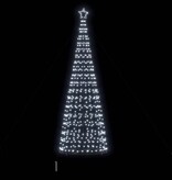VidaXL LED Kerstboom met 800 LED met grondpennen Koudwit 400 cm IJzer