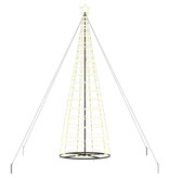 VidaXL LED Kerstboom met 800 LED met grondpennen Warmwit 400 cm IJzer