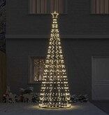 VidaXL LED Kerstboom met 800 LED met grondpennen Warmwit 400 cm IJzer