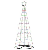 VidaXL LED Kerstboom met 390 LED met standaard Multikleur 250 cm IJzer