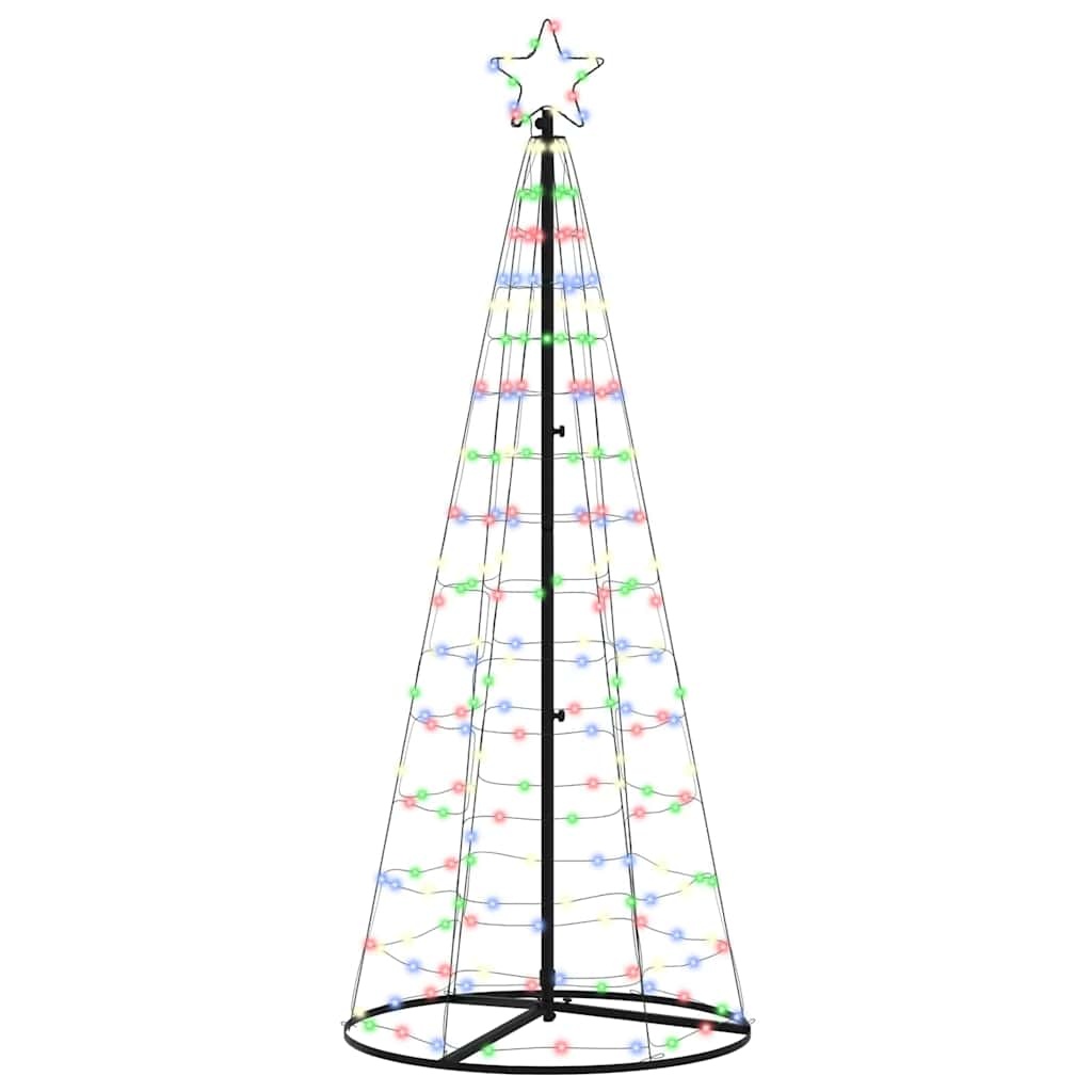 VidaXL LED Kerstboom met 390 LED met standaard Multikleur 250 cm IJzer
