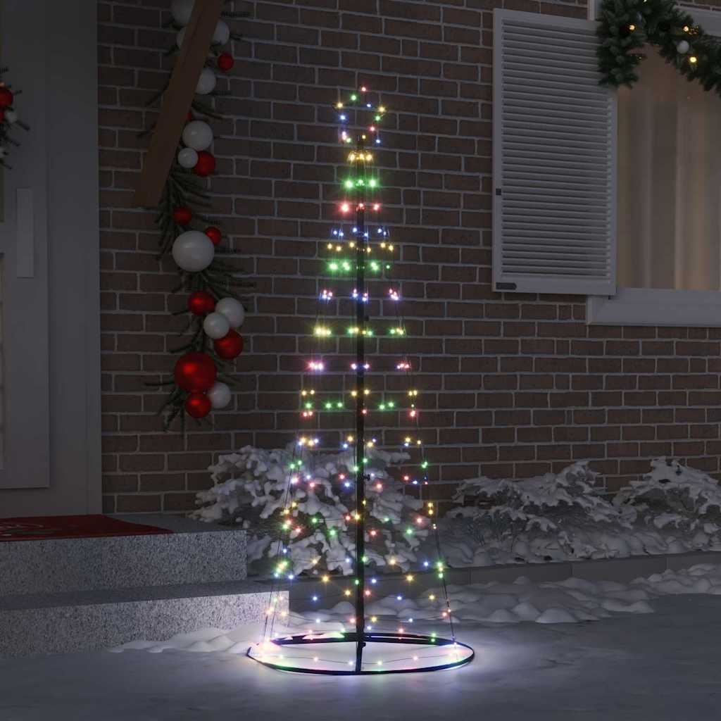 VidaXL LED Kerstboom met 390 LED met standaard Multikleur 250 cm IJzer