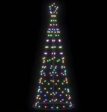 VidaXL LED Kerstboom met 390 LED met standaard Multikleur 250 cm IJzer