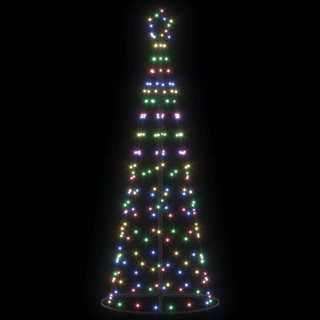 VidaXL LED Kerstboom met 390 LED met standaard Multikleur 250 cm IJzer