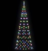 VidaXL LED Kerstboom met 390 LED met standaard Multikleur 250 cm IJzer