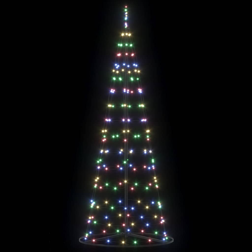 VidaXL LED Kerstboom met 390 LED met standaard Multikleur 250 cm IJzer
